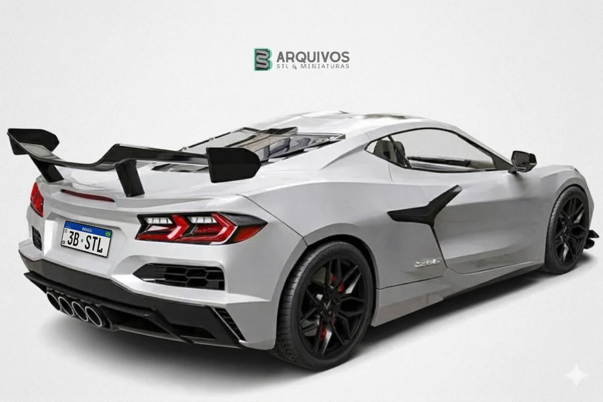Modelo 3D STL - Chevrolet Corvette Z06 2023 — foto 4